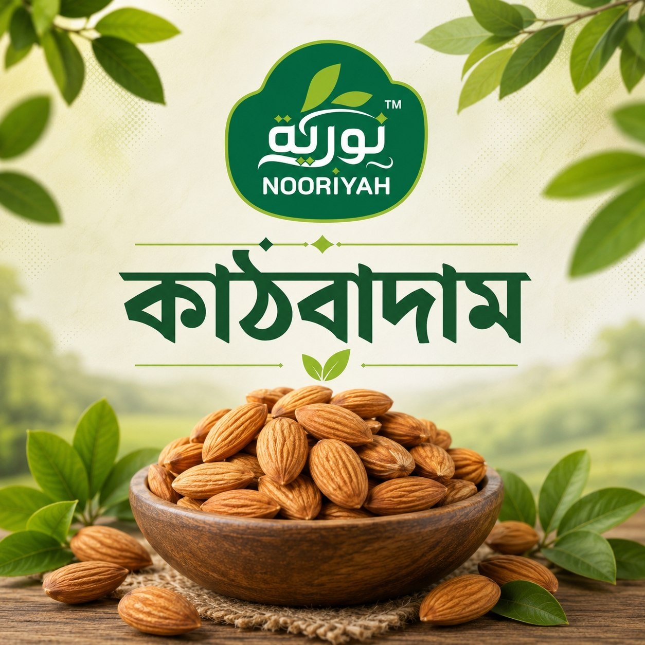 katbadam কাঠবাদাম ১০০ গ্রাম | Almond 100g - Image 1